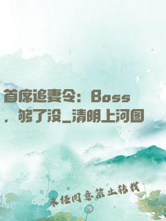 首席追妻令：Boss，够了没